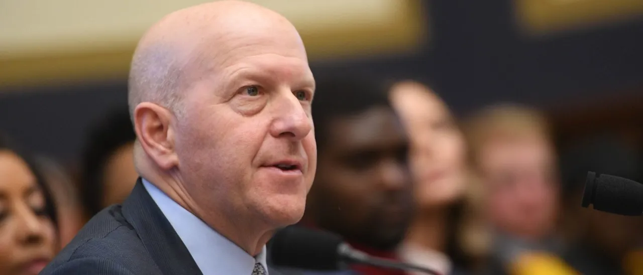 Goldman Sachs Chairman and Chief Executive Officer David M. Solomon testifies before the House Financial Services Committee in 2019. (Mandel Ngan/AFP via Getty Images)