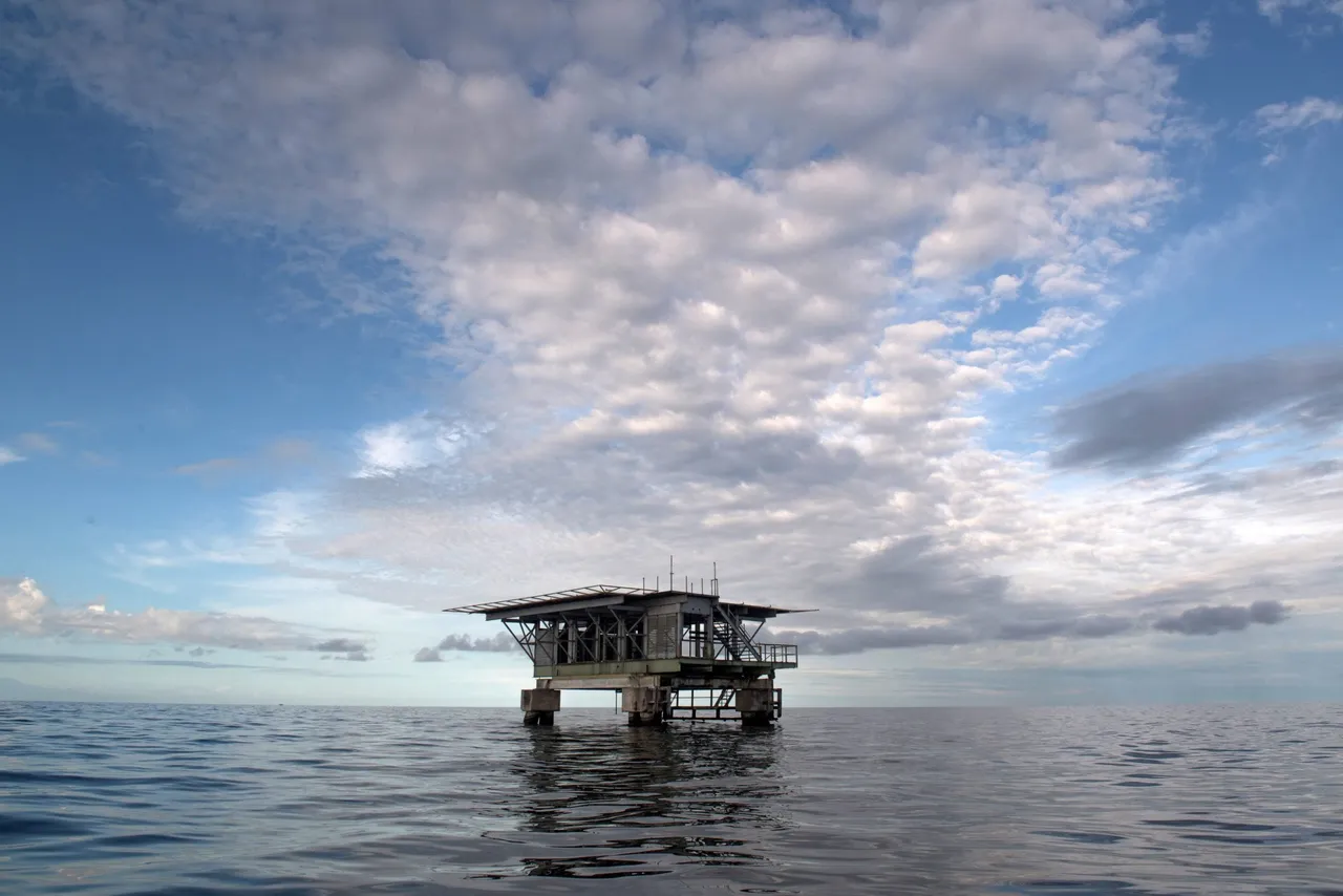 View of an oil rig over the south of the Maracaibo lake, off the coast of Maracaibo, Venezuela, on September 9, 2021. (Photo by FEDERICO PARRA/AFP via Getty Images)