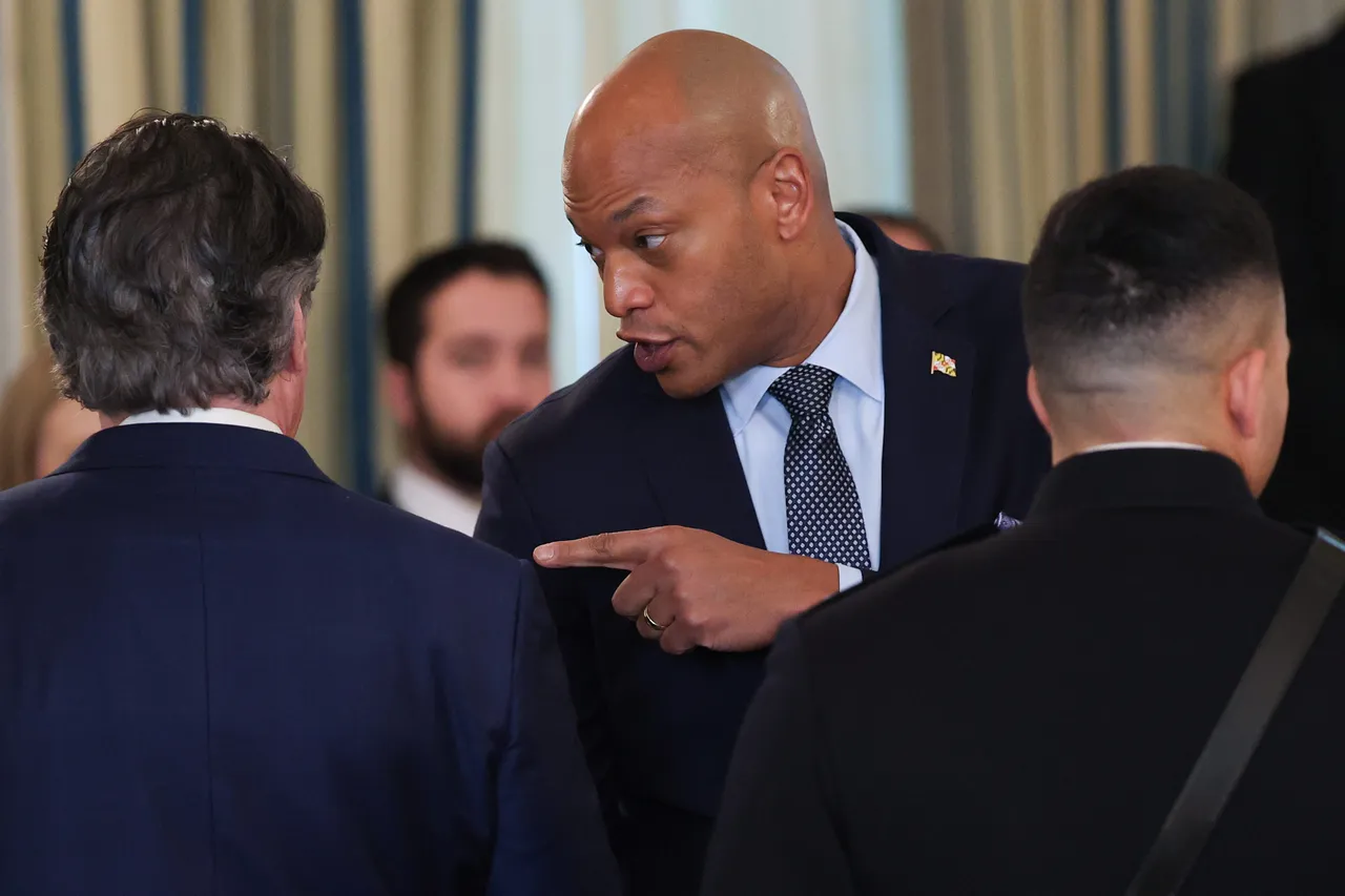 Maryland Gov. Wes Moore attends an event where U.S. President Donald Trump delivered remarks during a working breakfast with governors in the State Dining Room at the White House on February 20, 2026 in Washington, DC. (Photo by Kevin Dietsch/Getty Images)