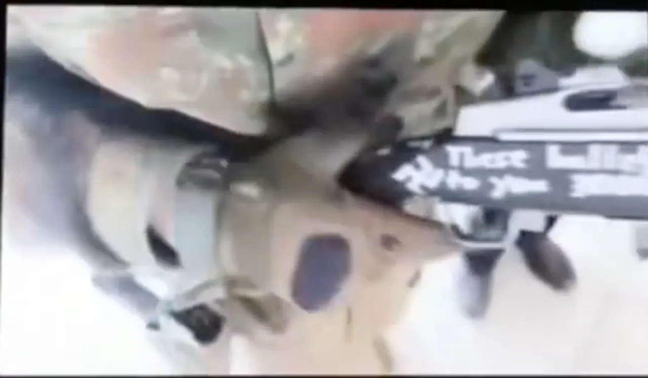 A clip from the alleged video of the San Diego mosque shooting obtained by the Daily Caller. 