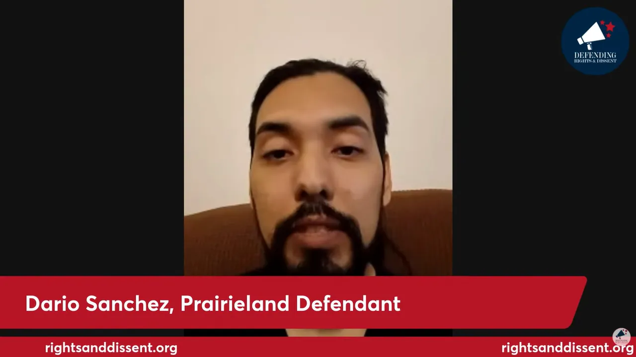 Dario Sanchez speaks about his Johnson County, Texas, charges in a virtual interview aired Apr. 8, 2026. (Image credit: YouTube/Defending Rights and Dissent)