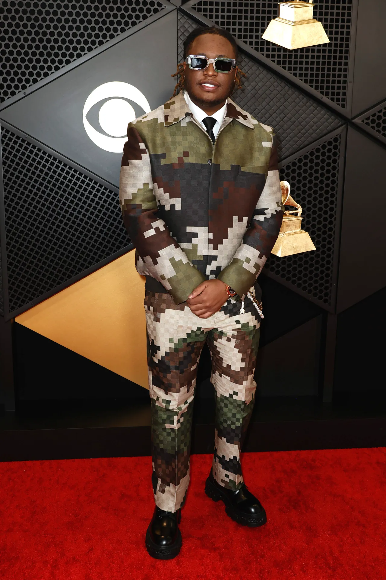 LOS ANGELES, CALIFORNIA - FEBRUARY 04: (FOR EDITORIAL USE ONLY) Tay Keith attends the 66th GRAMMY Awards at Crypto.com Arena on February 04, 2024 in Los Angeles, California. (Photo by Frazer Harrison/Getty Images)