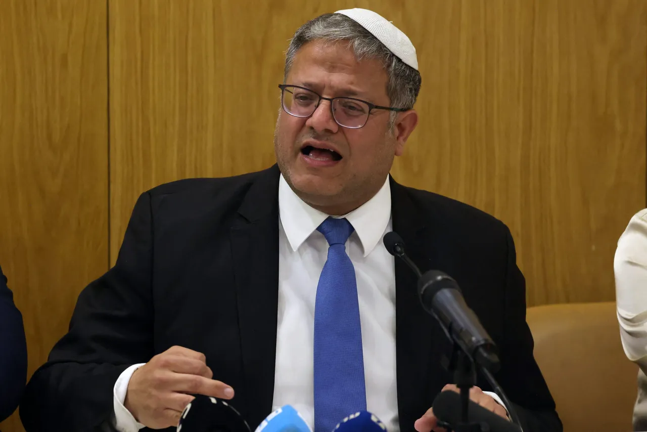 TOPSHOT - Israel's National Security Minister Itamar Ben-Gvir gives a statement during a party meeting at the Israeli parliament, the Knesset, in Jerusalem on June 3, 2024, amid the ongoing conflict between Israel and the Palestinian Hamas militant group. Far-right Israeli ministers Ben-Gvir and Finance Minister Bezalel Smotrich threatened on June 1 to quit Prime Minister Benjamin Netanyhau's government if he goes ahead with a hostage release deal outlined by US President Joe Biden. (Photo by Menahem KAHANA / AFP) (Photo by MENAHEM KAHANA/AFP via Getty Images)