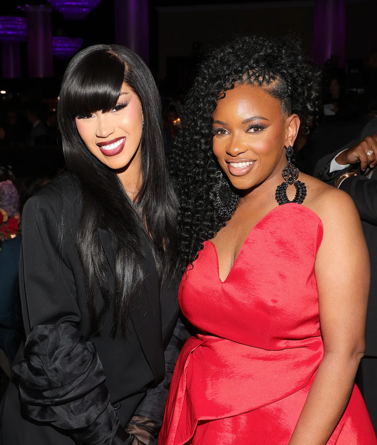 BEVERLY HILLS, CALIFORNIA - JUNE 21: (L-R) Cardi B and Congresswoman Jasmine Crockett attend the 4th Annual Hollywood Unlocked Impact Awards at The Beverly Hilton on June 21, 2024 in Beverly Hills, California. (Photo by Arnold Turner/Getty Images for Jason Lee/Hollywood Unlocked Impact Awards)