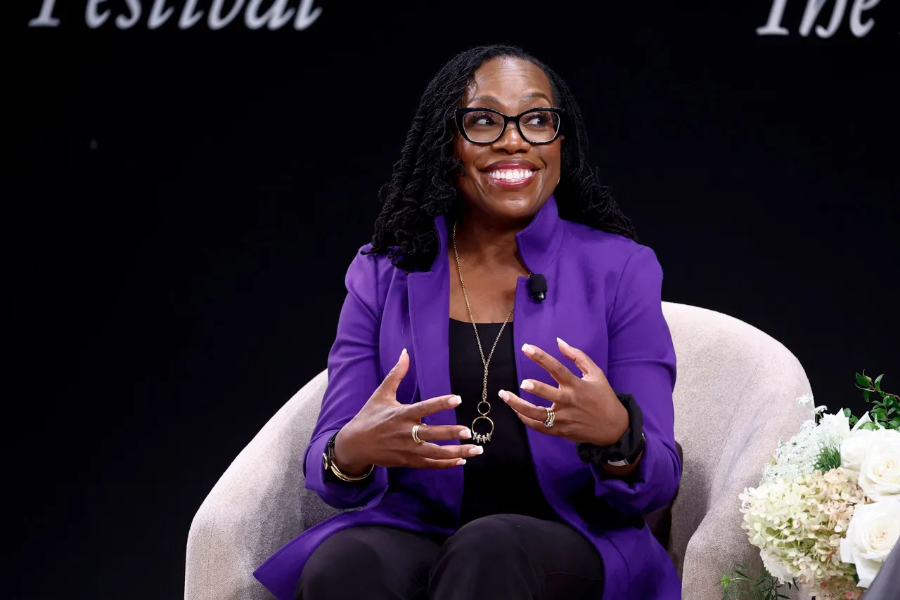 WASHINGTON, DC - SEPTEMBER 20: Ketanji Brown Jackson speaks on stage during the "Ketanji Brown Jackson on Lovely One: A Memoir" panel for The Atlantic Festival 2024 on September 20, 2024 in Washington, DC. (Photo by Paul Morigi/Getty Images for The Atlantic)