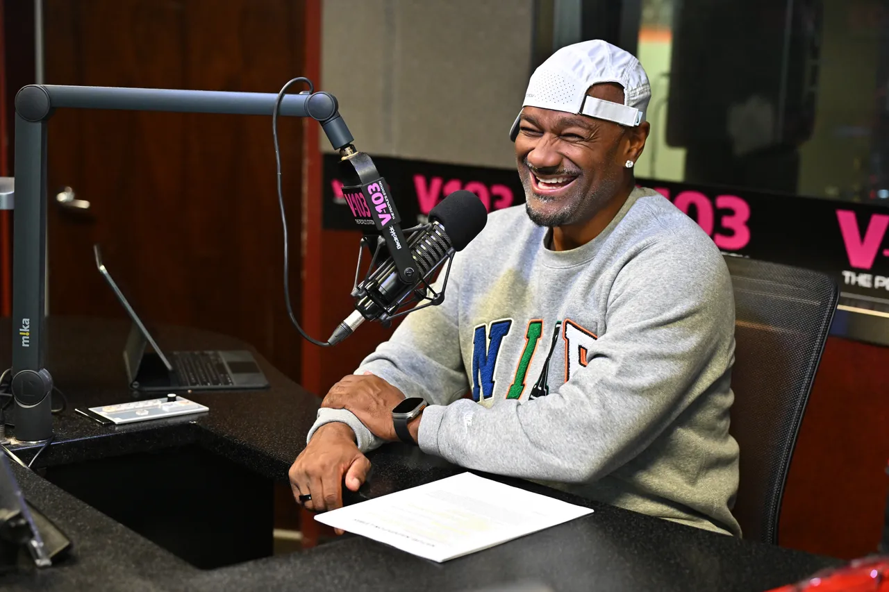 ATLANTA, GEORGIA - NOVEMBER 14: Radio personality Big Tigger visits "The Big Tigger Morning Show with Jazzy McBee" at Audacy Atlanta on November 14, 2025 in Atlanta, Georgia. (Photo by Paras Griffin/Getty Images)