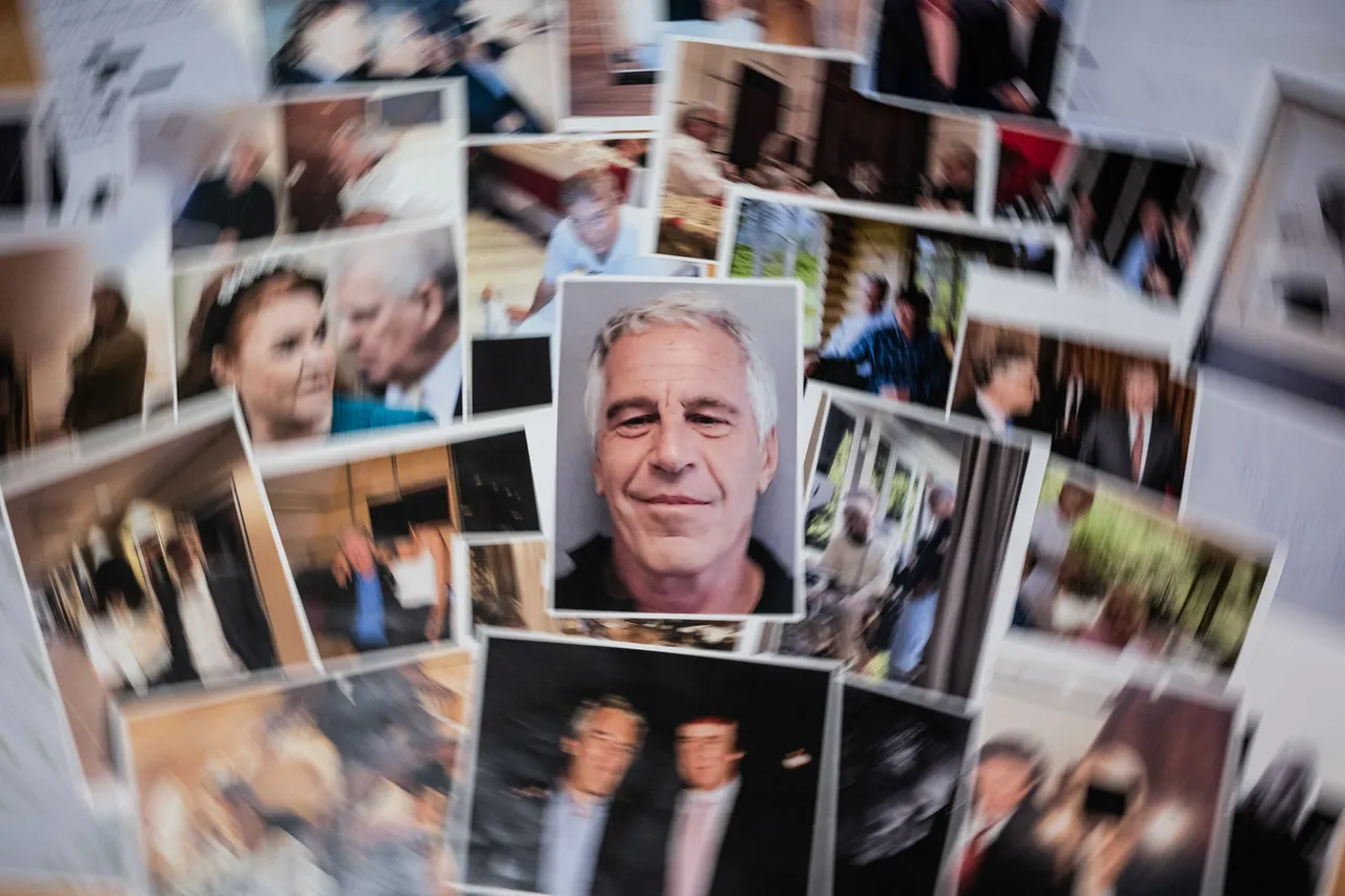 TOPSHOT - This photograph taken in Le-Perreux-sur-Marne, outside Paris on February 9, 2026 shows undated pictures provided by the US Department of Justice on January 30, 2026 as part of the Jeffrey Epstein files. (Photo by Martin BUREAU / AFP via Getty Images)