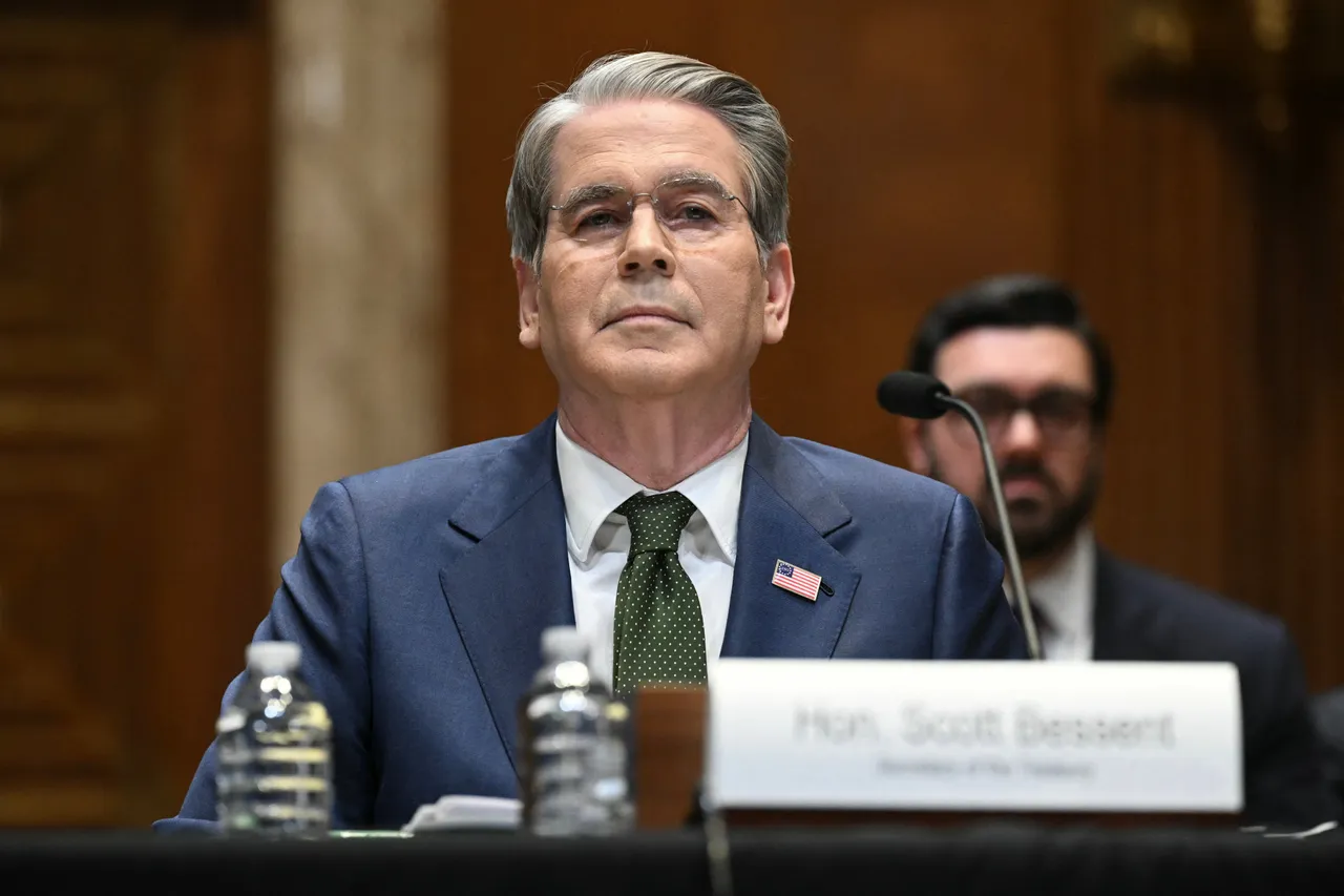 US Secretary of Treasury Scott Bessent testifies during a Senate Appropriations Subcommittee on Financial Services and General Government hearing on "proposed budget estimates for fiscal year 2027 for the Department of the Treasury" on Capitol Hill in Washington, DC, on April 22, 2026. (Photo by SAUL LOEB / AFP via Getty Images)