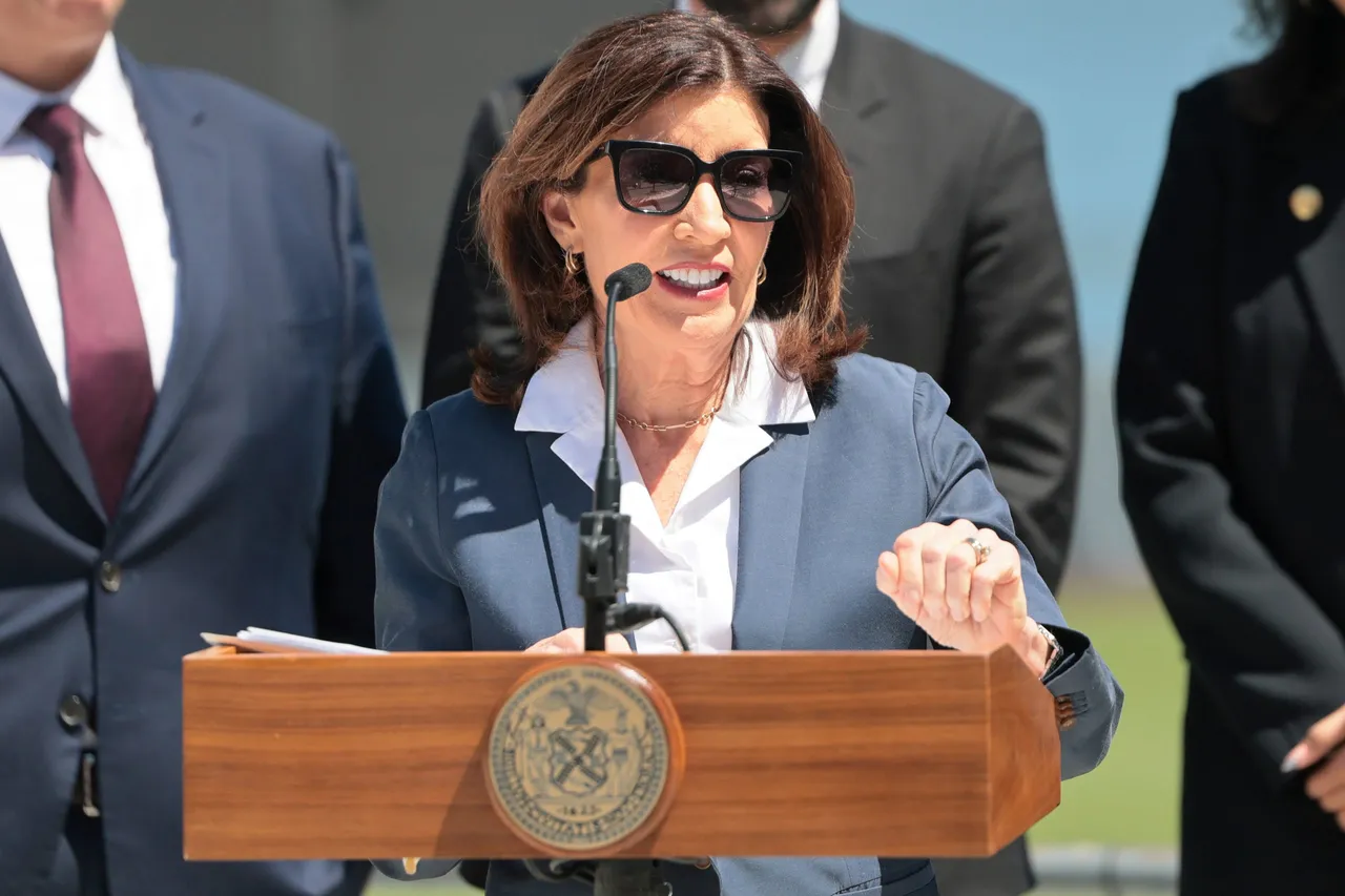 Gov. Kathy Hochul speaks during press conference