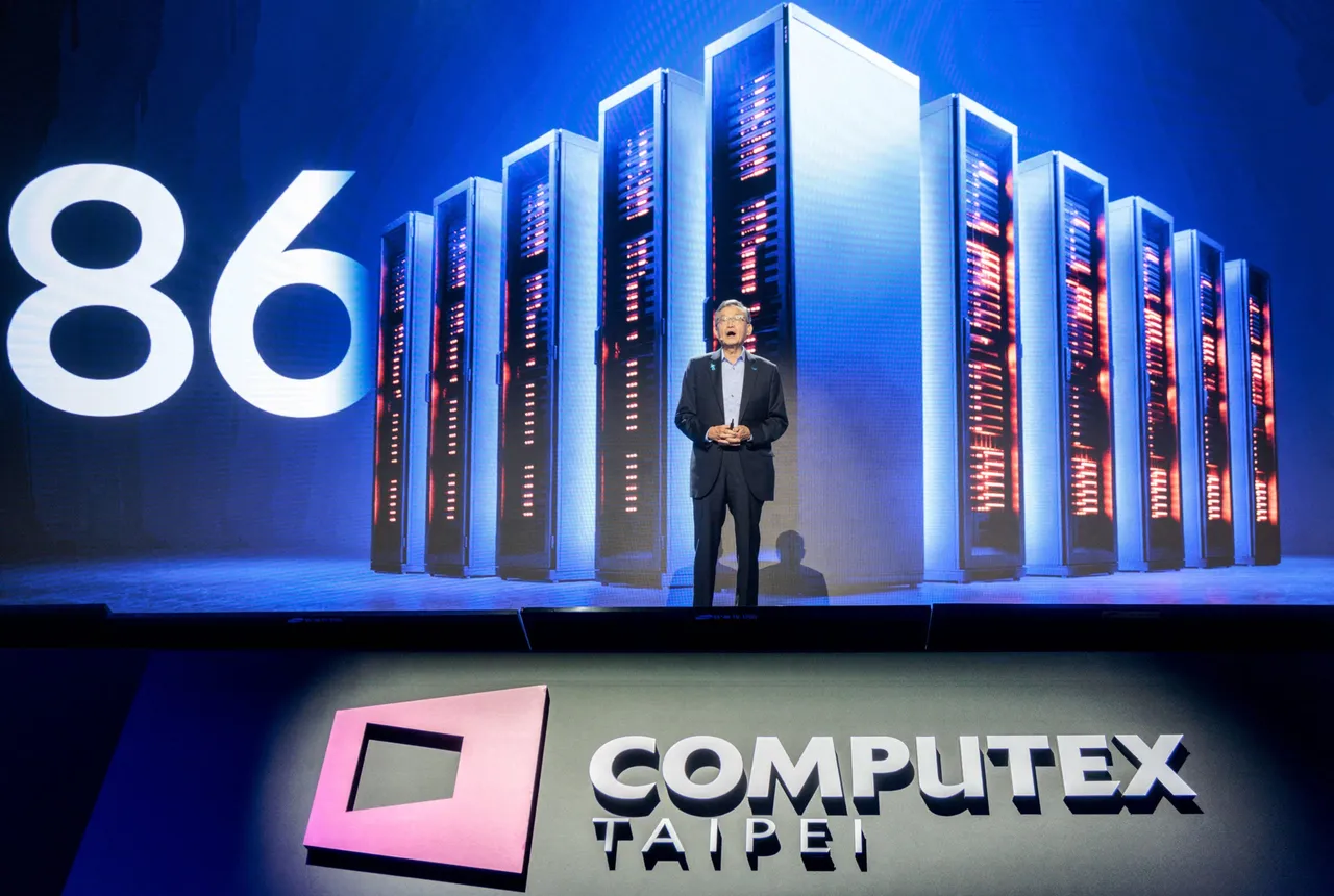 Intel CEO Lip-Bu Tan speaks during a keynote presentation at Computex in Taipei on June 2, 2026. (Photo by CHENG Yu-chen / AFP via Getty Images)