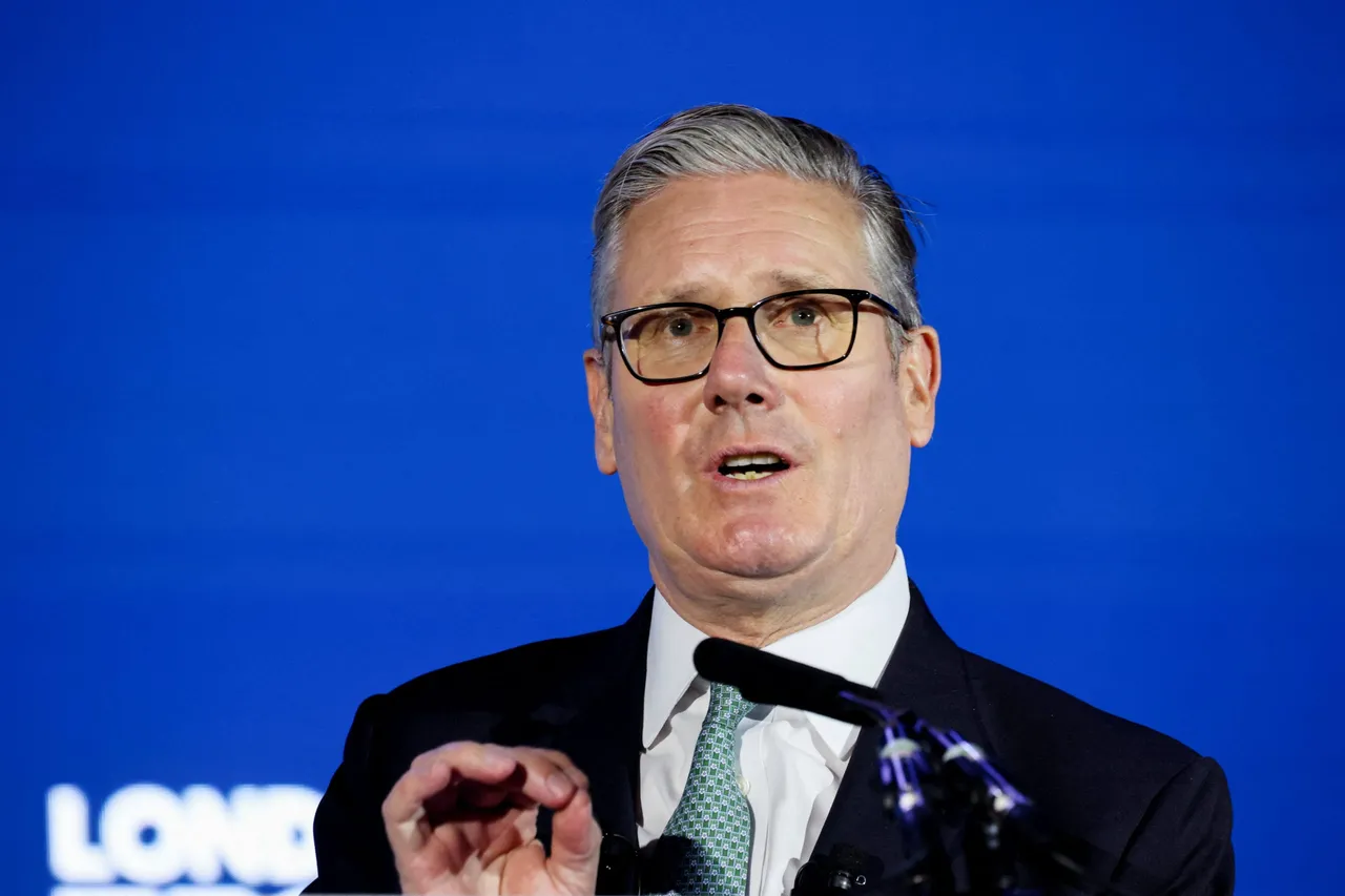 LONDON, ENGLAND - JUNE 8: British Prime Minister Keir Starmer delivers a speech at London Tech Week on government plans to use technology to boost growth on June 8, 2026 in London, England. (Photo by Isabel Infantes - WPA Pool/Getty Images)