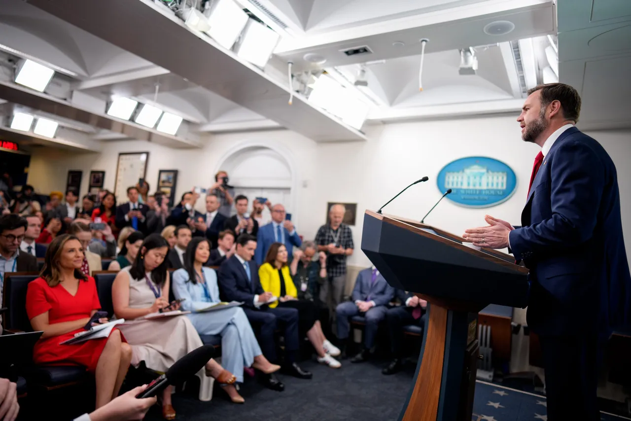Vice President J.D. Vance speaks during a news conference in the Brady Press Briefing Room at the White House on June 18, 2026 in Washington, DC. Vance is expected to travel to Lucerne, Switzerland tomorrow for follow up talks after a memorandum of understanding (MOU) to end the conflict between the United States and Iran was signed between U.S. President Donald Trump and Iranian President Masoud Pezeshkian. (Photo by Andrew Harnik/Getty Images)