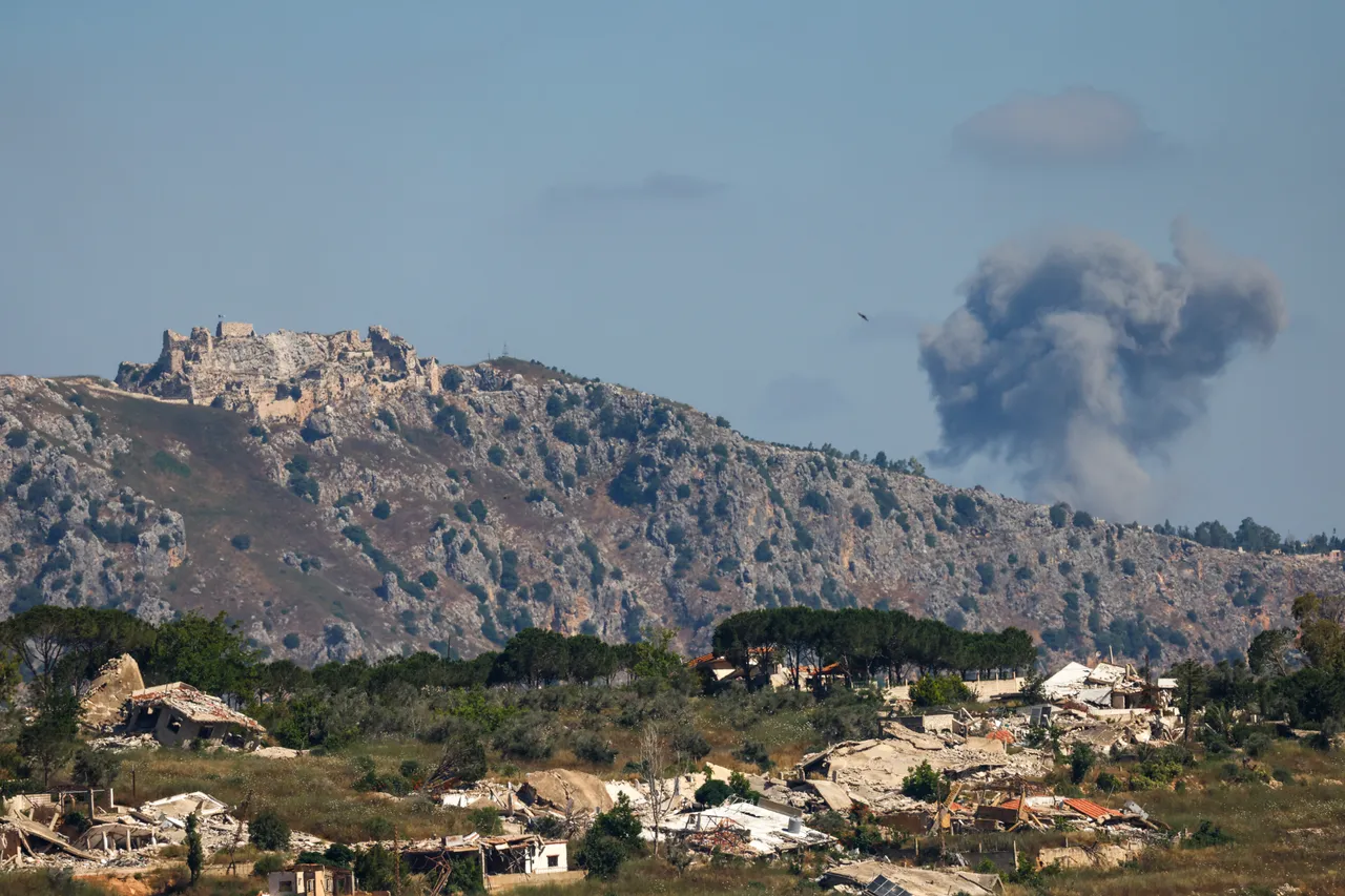 Smoke rises following Israeli bombardment in southern Lebanon close to the Beaufort Castle as seen from a position across the border in the Upper Galilee in northern Israel on June 19, 2026. (Photo by Jalaa MAREY / AFP via Getty Images)