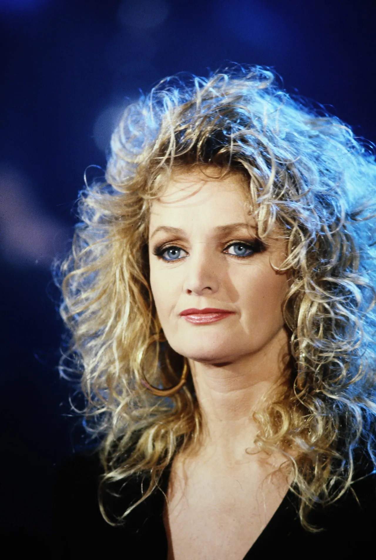Bonnie Tyler, britische Rock- und Popsängerin, Deutschland um 1988. (Photo by Valdmanis/United Archives via Getty Images)