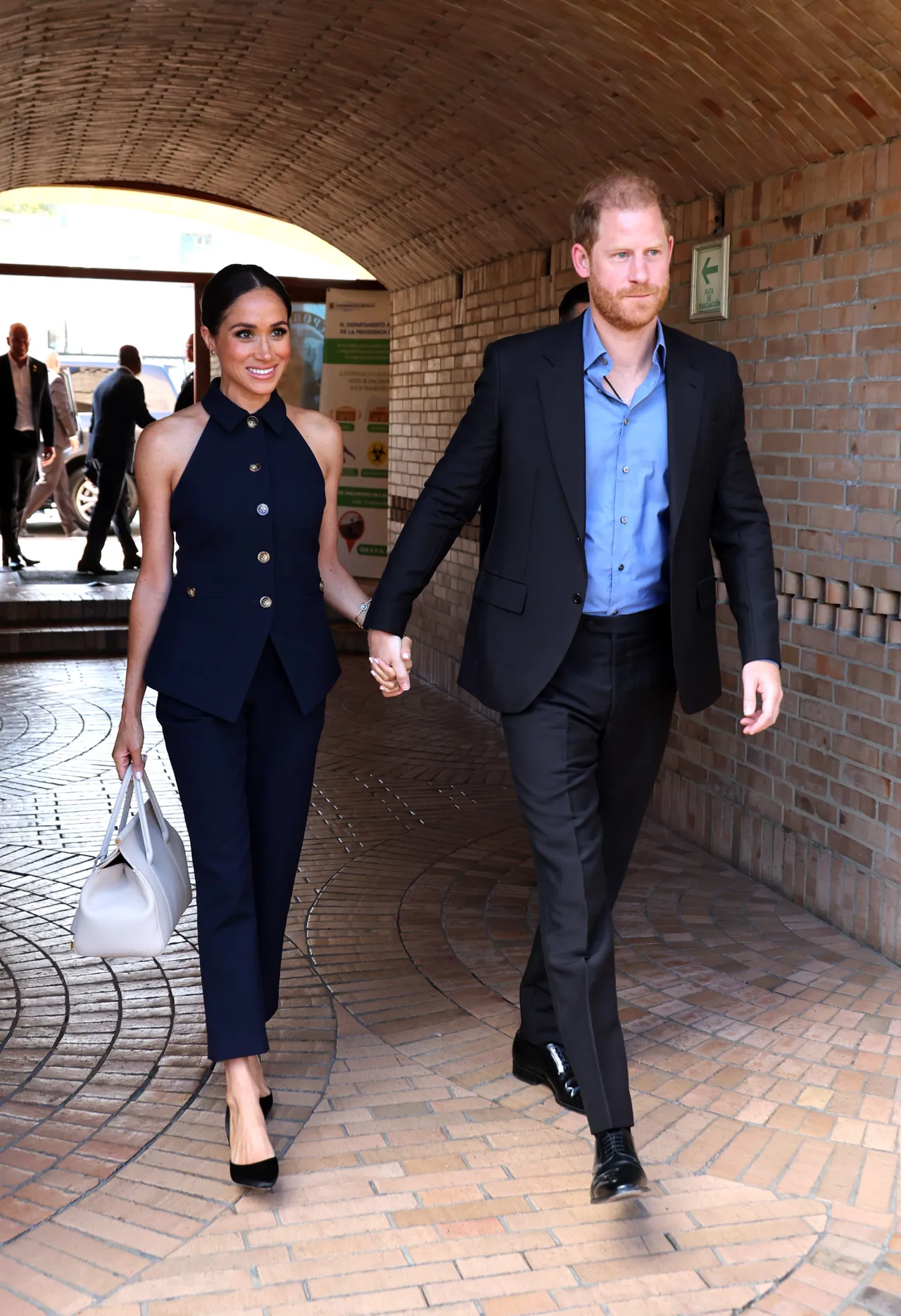 BOGOTA, COLOMBIA - AUGUST 15: Prince Harry, Duke of Sussex and Meghan, Duchess of Sussex seen during The Duke and Duchess of Sussex's Colombia Visit on August 15, 2024 in Bogota, Colombia. (Photo by Eric Charbonneau/Archewell Foundation via Getty Images)