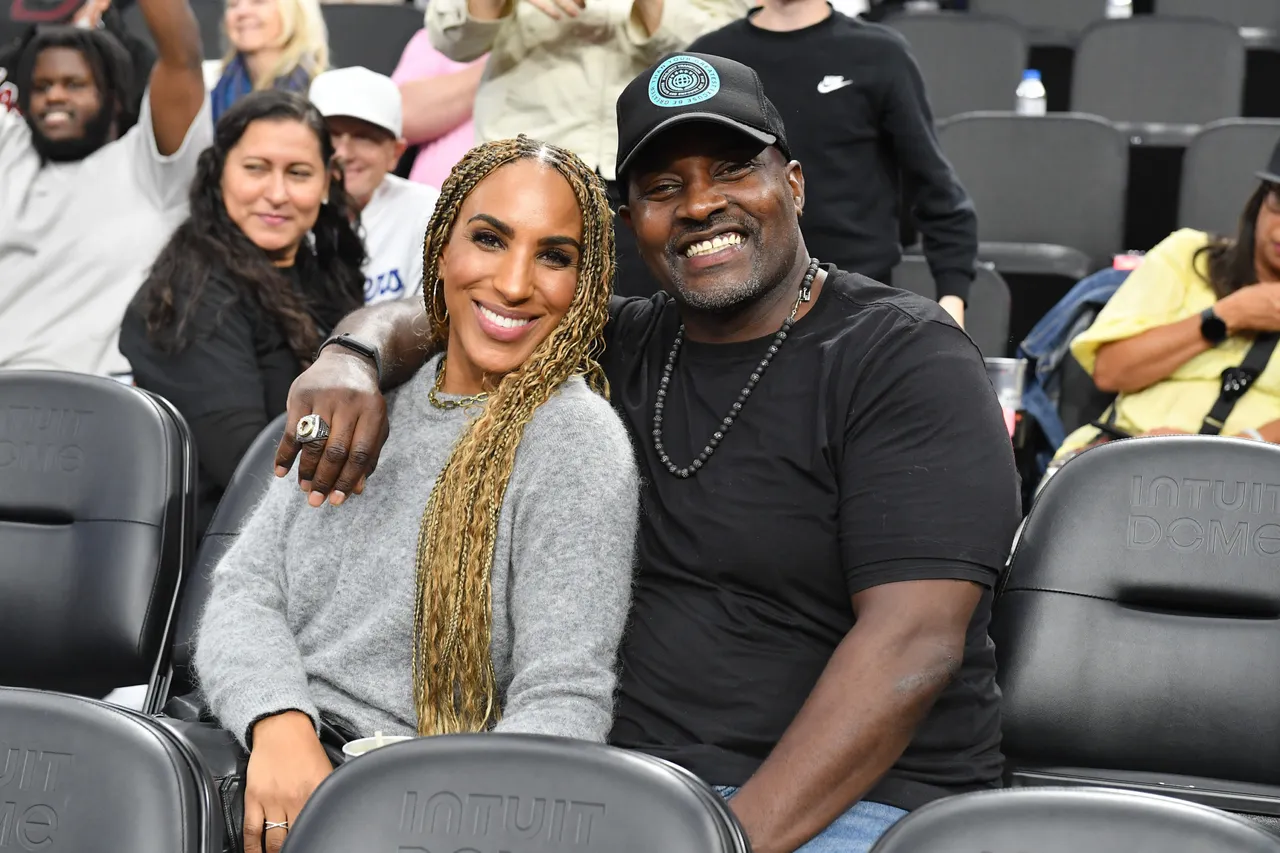 Annemarie Wiley and Marcellus Wiley attend a basketball game between the LA Clippers and the Oklahoma City Thunder at Crypto.com Arena on November 02, 2024 in Los Angeles, California. (Photo by Allen Berezovsky/Getty Images)