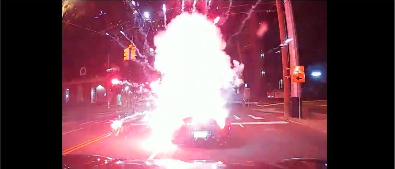 WATCH THIS: Man Has Lit Fireworks Thrown In His Car In Terrifying Viral Video