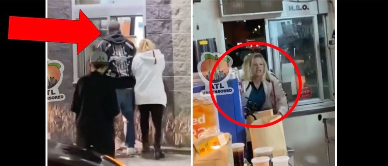 Couple Goes Crazy At A McDonald’s In Wild Viral Video, Woman Tries To Crawl Through A Window