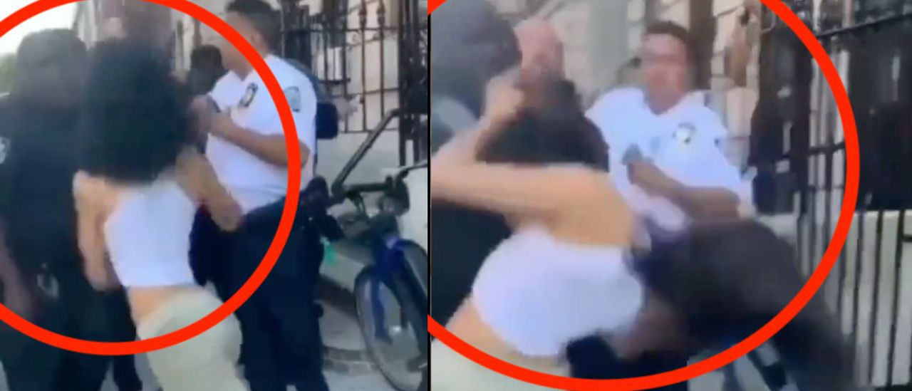 WATCH: NYPD Cop Utterly Flattens Woman Slapping Him In Wild Video