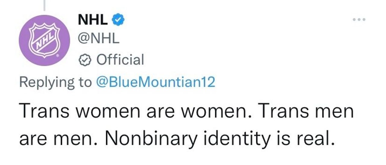 ‘Nonbinary Identity Is Real’: NHL Goes Full Woke In A Tweet. Is The League Trying To Alienate Fans?