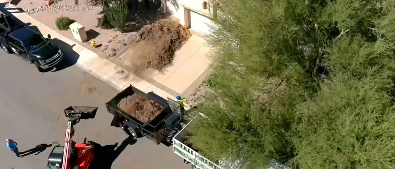 Arizona Woman Says Company Sneakily Dumped Huge Pile Of Mulch On Her Driveway Amid Dispute Over Payment