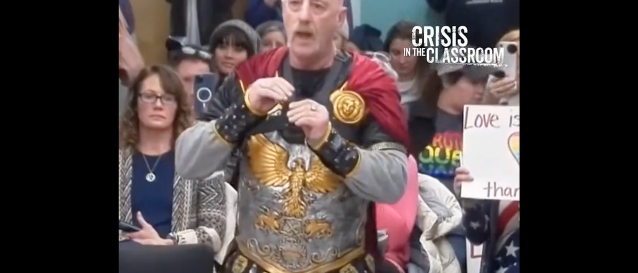 ‘I Am Caesar’: Dad Uses Costume To Troll Pro-Trans School Board