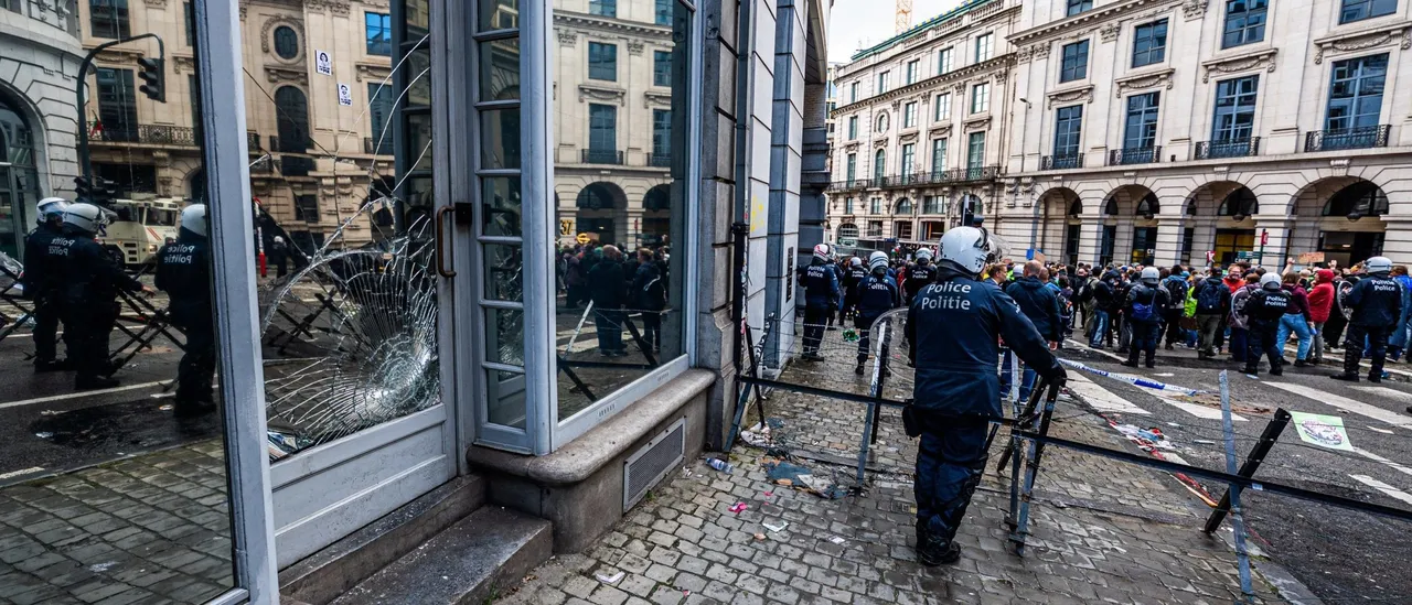 Riots Rock Brussels As Hooded Men, Students Torch Capital City