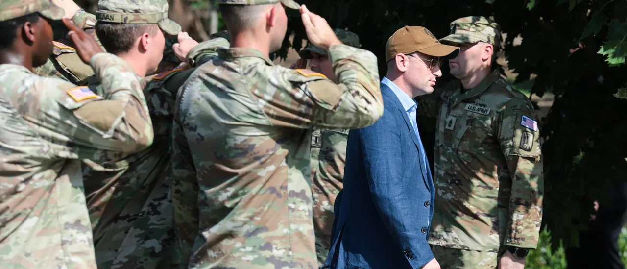 Stephen Miller Tells National Guard America Depends On 'Builders,' Not 'Destroyers'