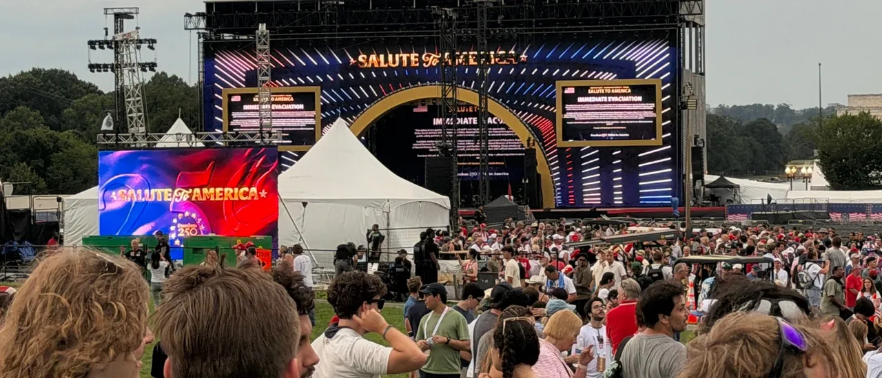 Attendees Boo Evacuation Order As Freedom 250 Celebration Postponed By Severe Weather