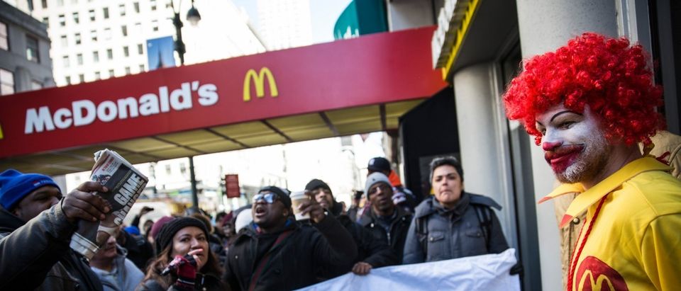 McDonald's protest (Photo by Andrew Burton/Getty Images)