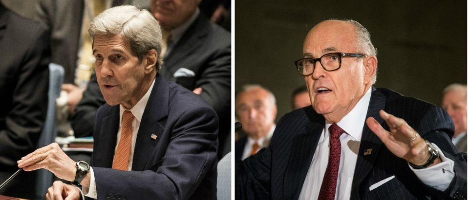 Rudy Giuliani Says Obama Should Call For Secretary Of State John Kerry's Resignation [images via Getty]