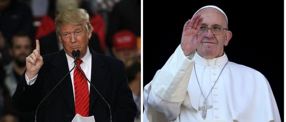 Donald Trump and Pope Francis (Images via Getty)
