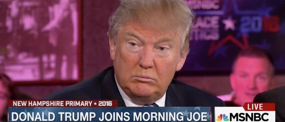 Donald Trump on "Morning Joe" on MSNBC