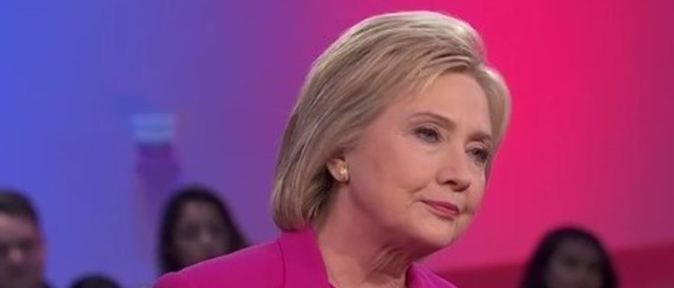 Hillary Clinton answers questions during a Nevada Democratic town hall, Feb. 18, 2016. (Youtube screen grab)