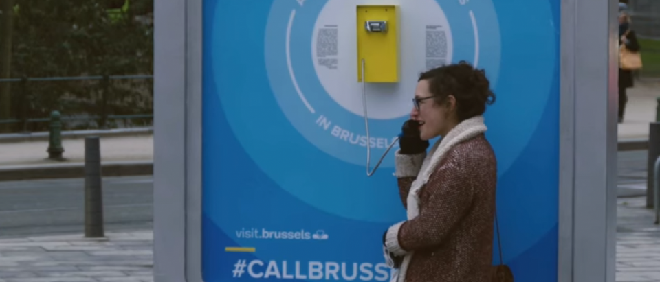 Screenshot from the #CallBrussels ad [Screengrab/visit brussels/https://www.youtube.com/watch?v=PL7hvXeOAKw&feature=youtu.be]