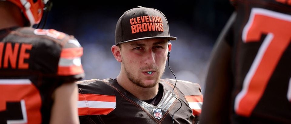Quarterback Johnny Manziel of the Cleveland Browns (Photo by Donald Miralle/Getty Images)