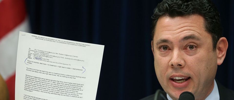 Chairman Jason Chaffetz (R-UT), speaks during a House Oversight and Government Reform Committee hearing