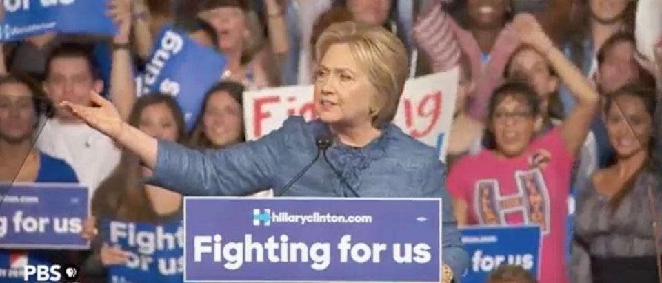 Hillary Clinton, Screen Shot PBS YouTube, 3-15-2016