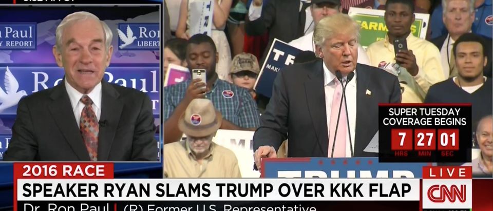 Ron Paul: The Trump KKK Controversy Is A Media Plant