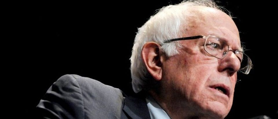 Democratic presidential candidate Bernie Sanders speaks at a campaign rally in Wausau, Wisconsin