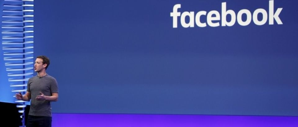 Facebook CEO Mark Zuckerberg speaks on stage during the Facebook F8 conference in San Francisco, California