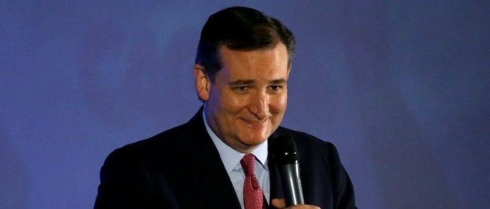 Republican presidential candidate Ted Cruz (R-TX) speaks at the California GOP convention in Burlingame, California, U.S., April 30, 2016. REUTERS/Stephen Lam