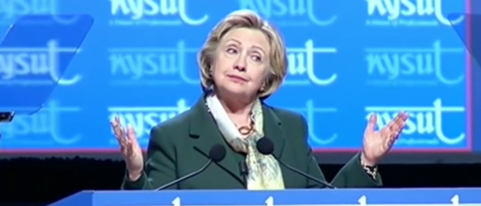 Hillary Clinton gets booed at New York State United Teachers event. April 8, 2016. (Youtube screen grab)