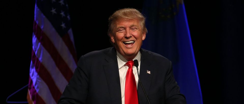Republican Presidential Candidate Donald Trump Holds Rally In Las Vegas