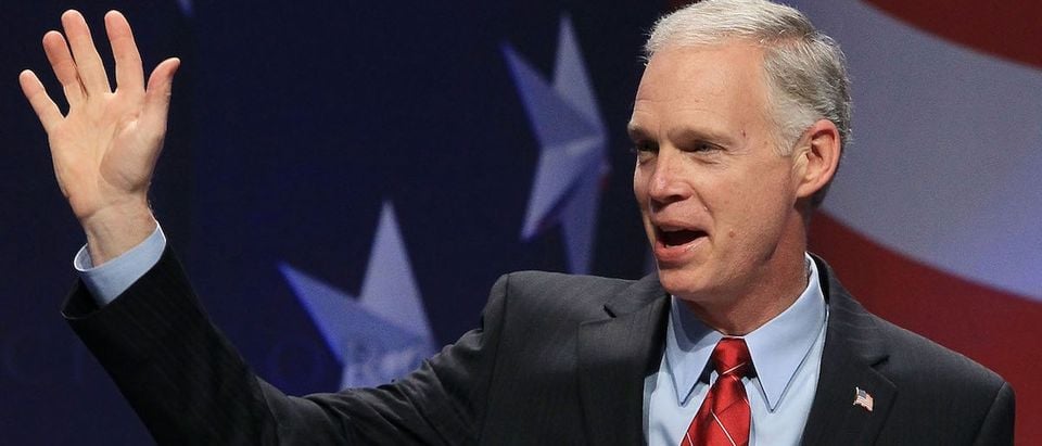 WASHINGTON, DC - FEBRUARY 10: Sen. Ron Johnson (R-WI) waves to the crowd before speaking at the Conservative Political Action conference (CPAC), on February 10, 2011 in Washington, DC. The CPAC annual gathering is a project of the American Conservative Union. (Photo by Mark Wilson/Getty Images)