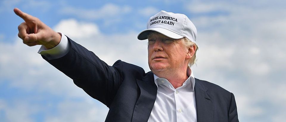 Donald Trump visits Trump International Golf Links in Aberdeen, Scotland. (Getty Images)