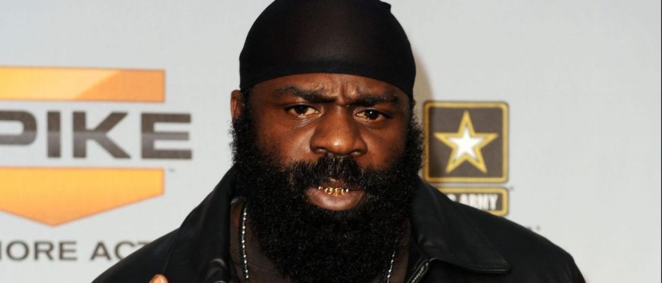 UFC Fighter Kimbo Slice arrives at Spike TV's 7th Annual Video Game Awards at the Nokia Event Deck at LA Live on December 12, 2009 in Los Angeles