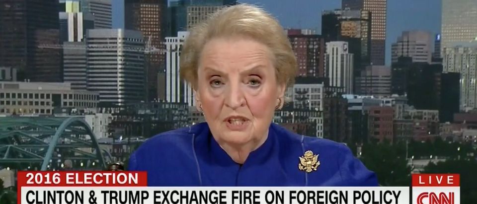 Madeleine Albright, Screen Grab CNN, 6-3-2016