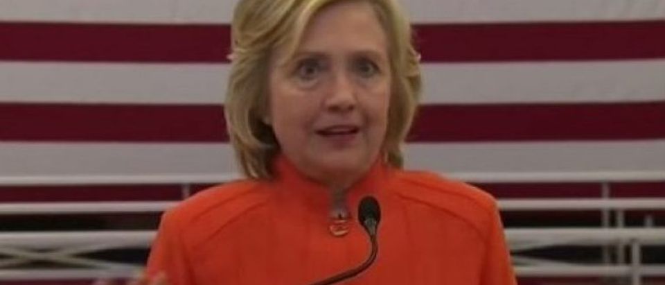 Hillary Clinton. (Youtube screen grab)