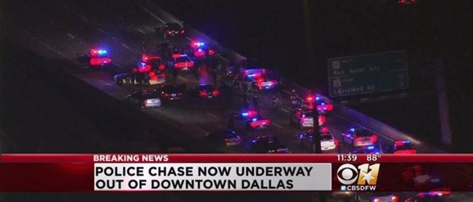 Dallas Police Chase